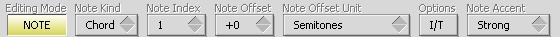 Note Editing Options